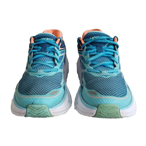 Hoka One One Clifton 3 Running Shoes Women's Size 7.5 Blue Coral Cushion 1012045 - Picture 3 of 11